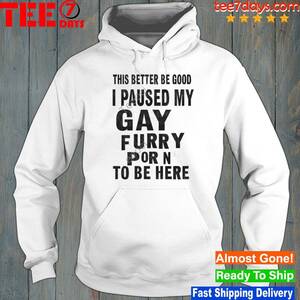 Male Furry Porn - This better be good I paused my gay furry porn to be here shirt, hoodie,  sweater, long sleeve and tank top