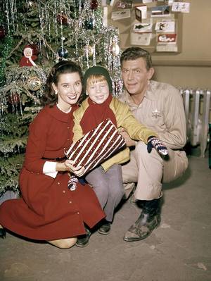 Funny Andy Griffith Fake Porn - Vintage Christmas photo - Elinor Donahue, Ron Howard, and Andy Griffith -  The Andy