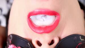 huge cumshot on lips - Surprise Huge Cumshot Load in Stepsister's Mouth - Sensual Red Lips -  Pornhub.com