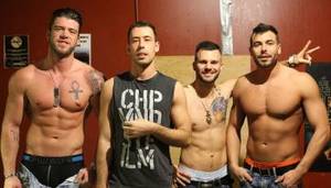 2016 Male Stripper Porn - Hot & Hunky Male Strippers Mike, Jake, and Mike Aucoin Compete at Men of