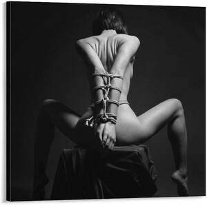 bondge hot black nudes - Amazon.com: THAELY Erotic Art Poster Sexy Nude Woman Black White Bondage  Interior Wall Canvas Painting Posters And Prints Wall Art Pictures for  Living Room Bedroom Decor 16x16inch(40x40cm) Frame-style: Posters & Prints