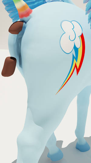 Equine Pony Mare Pussy - 3d anatomically_correct equine feces female friendship_is_magic horse  mammal my_little_pony nude pussy rainbow_dash_(mlp) scat