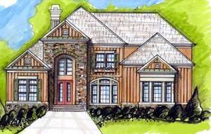 Monster House Porn - Traditional Style House Plans - 3473 Square Foot Home , 2 Story, 5 Bedroom  and 0 Bath, 3 Garage Stalls by Monster House Plans - Plan