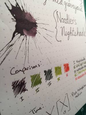 Ink Stain Porn Drawings - Ink Review: Noodler's Nightshade