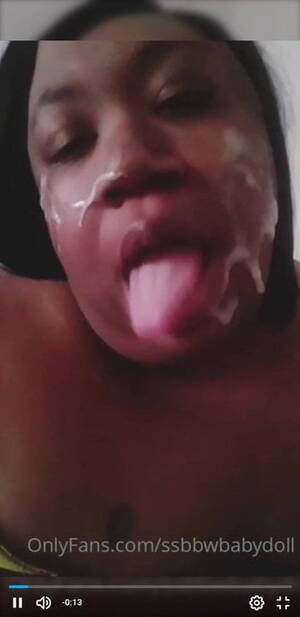 black ssbbw cumshots - Black SSBBW Cum On Face(No facial just the aftermath) | xHamster