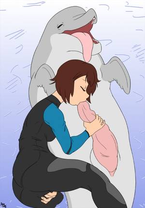 Anthro Dolphin Porn - e621 bestiality brainsucks breasts cetacean clothed clothing dolphin duo  erection eyes_closed fellatio female female_on_feral feral fingering