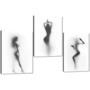 big black nude art - 3 Pcs Black and White Wall Art for Large Living Room Wall Hanging Sexy Nude  Woman Canvas Painting Naked Girl in The Shower Hazy Shadow Picture Modern  Abstract Poster Artwork Home Decor-20\