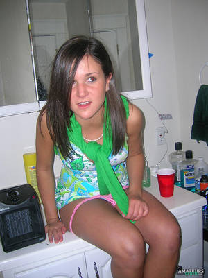 drunk party pissing - drunk teenage girl peeing at a party in the bathroom sink
