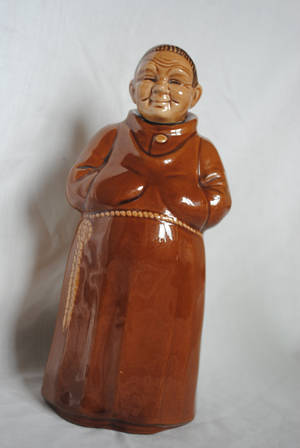 Friar Tuck Porn - Vintage Novelty Friar Tuck Monk Decanter Liquor Bottle Stopper Cork Top 303