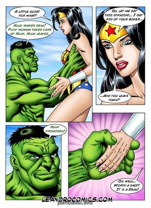 Hulk Fucks Wonder Womans Ass - Wonder Woman vs Incredibly Horny Hulk - Porn Cartoon Comics