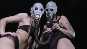 Lesbian Mask Porn - BoundHub - Gas mask lesbians