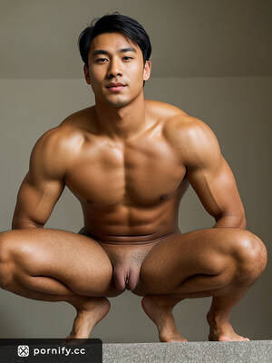 huge asian cocks - Asian Hunk with a Huge Cock Smiles in the Gym | Pornify â€“ Best AI Porn  Generator