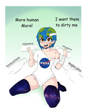 bukkake gangbang cartoon - bukkake earth-chan fellatio flat_chest gangbang penis tagme vicsenpai