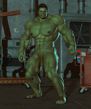 hulk massive cock cartoons - Rule 34 - 3d barefoot feet green skin huge cock hulk male only marvel  muscle penis solo yolco | 888431
