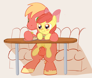 Apple Bloom Porn Applecest - 975441 - explicit, artist:a6p, apple bloom, big macintosh, earth pony,  pony, applecest, blushing, cute, cute porn, flaccid, foalcon, food, incest,  male, nudity, penis, public sex, sex, ship:macbloom, shipping, stallion,  stallion on filly,