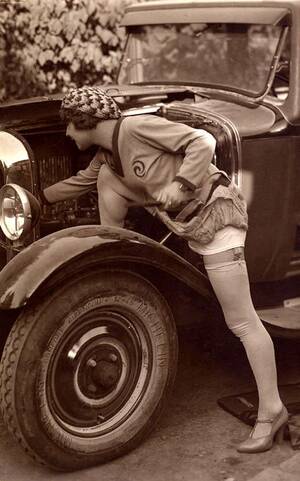 1920s Vintage Car - 1920's vintage michelin tyre advertisement.