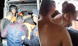 gang bus sex - Suspects arrested and video still