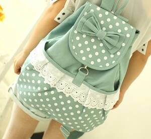 free vintage cute porn - shop-cute: Vintage Lace Canvas Backpack $35.00 + FREE SHIPPING! Tumblr Porn