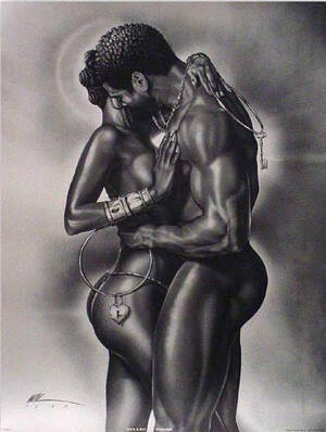 Black Porn Paintings - Black Erotic Art Prints, Figurines and Gifts â€“ The Black Art Depot