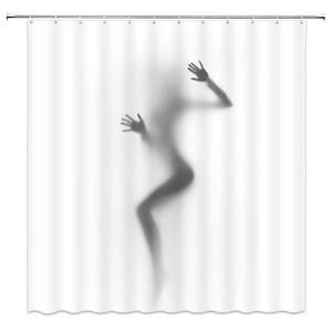 black funny nude - lovedomi Shadow Shower Curtain Funny Sexy Woman Nude Naked Silhouette Lady  Abstract Mysterious Halloween Modern Black and White 3D Printing Creative  Decor Bathroom Curtain Fabric 72X72IN White Black : Amazon.co.uk: Home &
