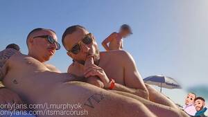 beach fuck voyeurs crowd - Steamy Beach Exhibition: Horny Guys Indulge In Kinky Fun For The Crowd'S  Delight - Gay.Bingo