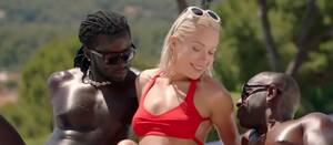interracial blonde pool - Young and classy blonde babe banged by black guys by the pool - Interracial .com