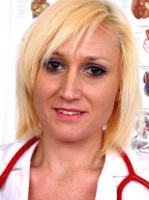 Blonde Milf Doctor - Sexy nurse Dita, Sexy uniform cougar Dita