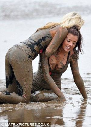 jello wrestling orgies - Stay classy: The Only Way Is Essex girls go mud wrestling at bootcamp