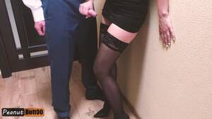 milfs clothed handjob - MILF Secretary Giving Handjob to her Boss Cumshot on Dress and Stockings -  Pornhub.com