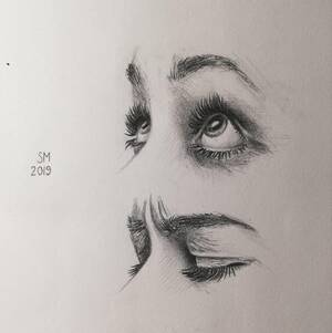 Charcoal Porn Drawings Blowjob - I attempted to sketch some eye expressions today. Pretty happy with the  bottom pair! : r/drawing