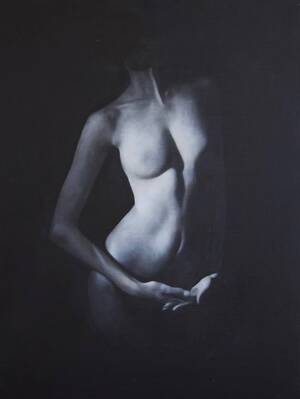 black nude sketches - Black and White Nude (cupped hands) - Limited Edition Printmaking by  Patrick Palmer | Saatchi Art