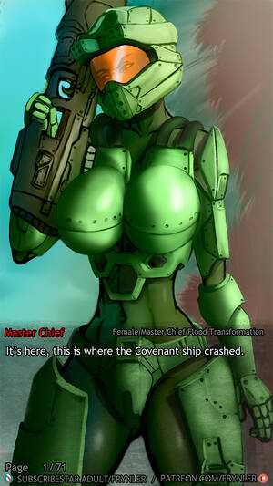 Halo Female Characters Porn - Halo - Female Master Chief Flood Transformation - VN Comic by frynler -  Hentai Foundry