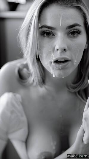 bukkake cumshots - Porn image of photo 18 bukkake cumshot woman facial created by AI