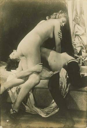 erotic vintage lesbians - Era Nude Study-French Postcard Style-Two Lovers-Black & White  Image-Multiple Lesbian Sensual Erotic Sexy Lovers