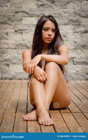 ladies latin nude models - Latina Model Sitting Naked on Wooden Floor Stock Photo - Image of artistic,  female: 58840900