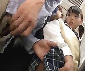 japanese schoolgirl train - Japanese Schoolgirl Gets Train Choke + Squirting