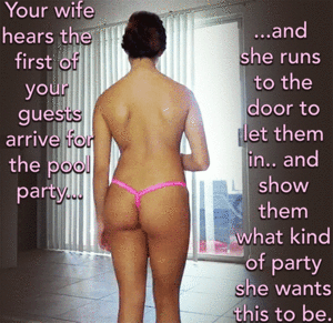Cheating Wife Captions Pool Porn - pool party - Porn With Text