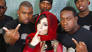 Nadia Ali Hijab Porn - Nadia Ali interracial gangbang