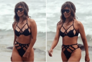 Halle Berry Celebrity Black Pussy - Halle Berry flaunts her fit figure in revealing cut-out bikini on the beach  after celebrating her 54th birthday | The US Sun