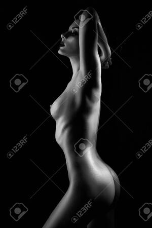 black on white nude girls - Silhouette Naked Woman Is Black And White, Art Nude Pose, Bright Contrast  Shadow On The Girl's Body. Perfect Body And Figure Stock Photo, Picture and  Royalty Free Image. Image 99534360.