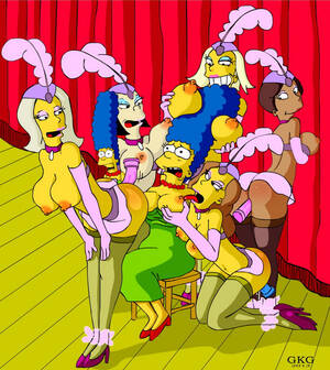 Cartoon Orgy - Marge Simpson in Cabaret Orgy < Your Cartoon Porn