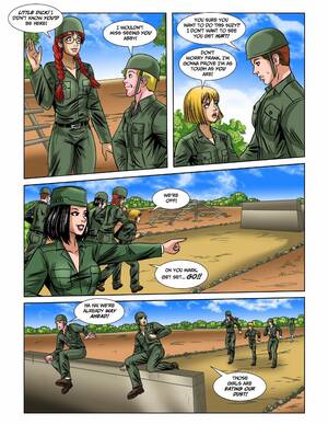 Army Cartoon - Military Lesbian Cartoon Porn | Gay Fetish XXX
