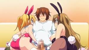 free anime threesome - Hentai Girls Wet Pussy Fuck Threesome Cartoon Porn