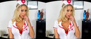 Blonde Nurse Sponge Bath - Sexy Uniform Nurse Gives Special Sponge Bath in VR â€“ Virtual Reality MILF  VR Porn