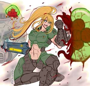 Female Doom Guy Doom Porn - I drew this Crossover, Doom x Metroid, Samus like Doom slayer, I hope you  like it : r/Doom