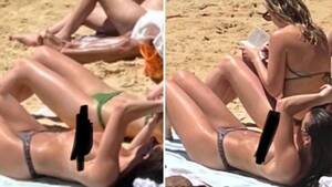 famous people on nude beaches - Topless photo of me on web isn't a crime because of lie