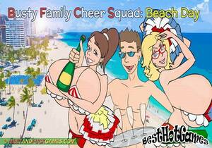 beach cartoon xxx games - Busty Family Cheer Squad - Beach Day Â» Sex Games, Erotic Games, Cartoon Porn  - Best Hot Games