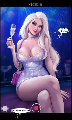 elsa shemale sex toon - Party Elsa (Frozen) [Aroma Sensei] - 1.2 . Party Elsa - Shemale - Chapter 1  (Frozen) [Aroma Sensei] - AllPornComic
