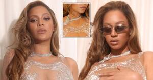 Beyonce Celebrity Porn - Beyonce stuns in nude embellished dress for sizzling photoshoot | Metro News