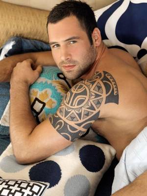 Latino Male Porn Star Tattoo - nice!